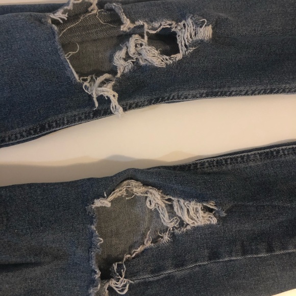 TOPSHOP blue ripped JAMIE jeans - Picture 4 of 6